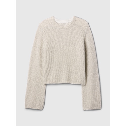 갭 100% Recycled Relaxed Shine Eyelash Sweater