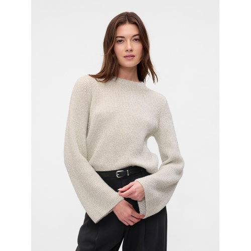 갭 100% Recycled Relaxed Shine Eyelash Sweater