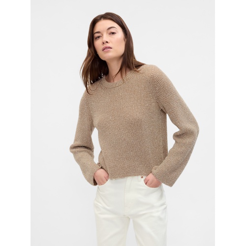 갭 100% Recycled Relaxed Shine Eyelash Sweater