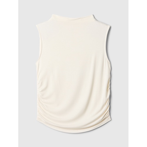 갭 Luxe Sleeveless Mockneck T-Shirt