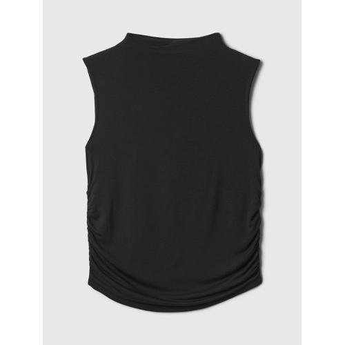 갭 Luxe Sleeveless Mockneck T-Shirt