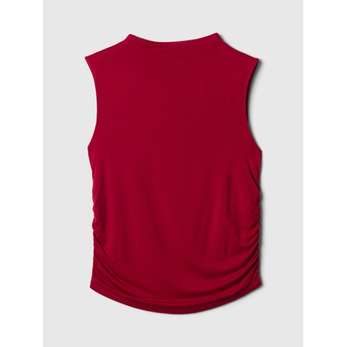 갭 Luxe Sleeveless Mockneck T-Shirt