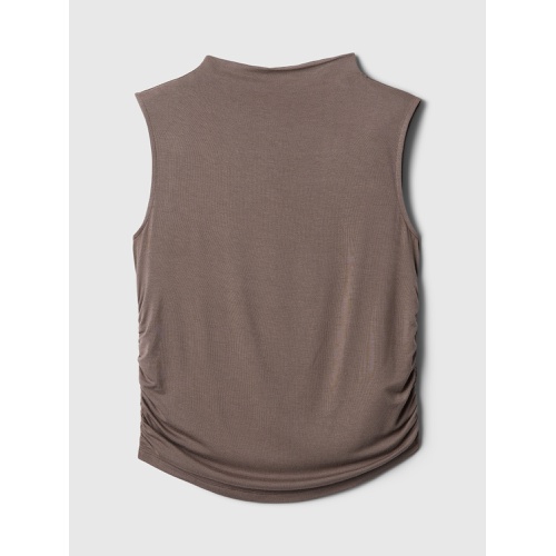 갭 Luxe Sleeveless Mockneck T-Shirt