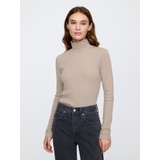 Ribbed Turtleneck T-Shirt