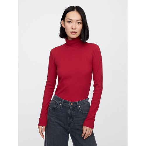 갭 Ribbed Turtleneck T-Shirt