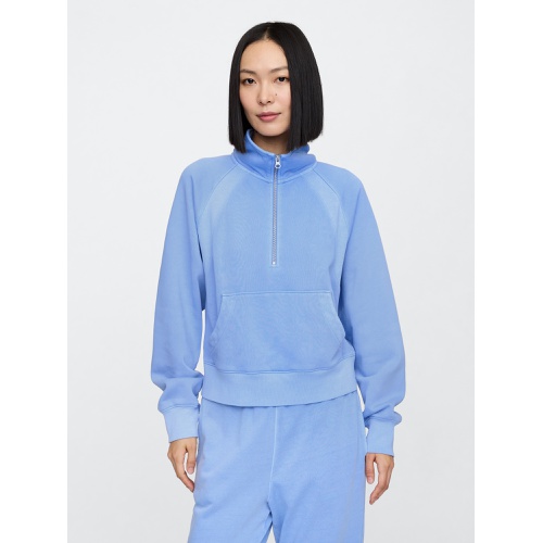 갭 Relaxed Fleece Half-Zip Sweatshirt