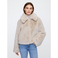 100% Recycled Relaxed Faux-Fur Jacket