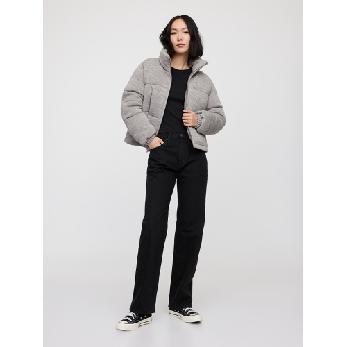 갭 Relaxed Short Puffer Jacket