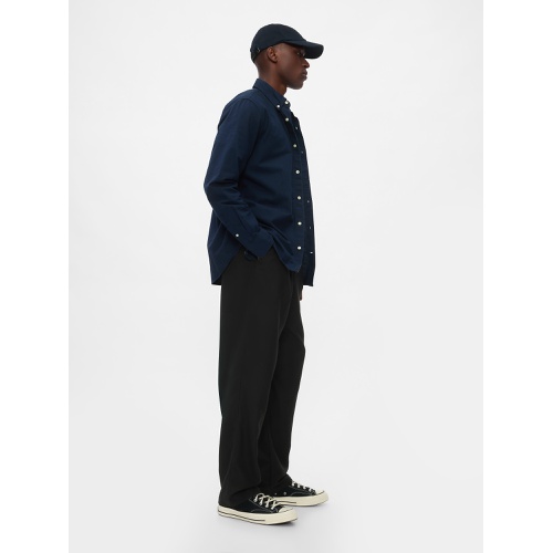 갭 Recycled Soft Baggy Pleated Dress Pants