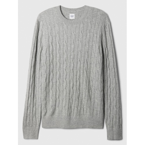 갭 CashSoft Cable-Knit Crewneck Sweater