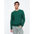 CashSoft Cable-Knit Crewneck Sweater