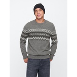 CashSoft Fair Isle Crewneck Sweater