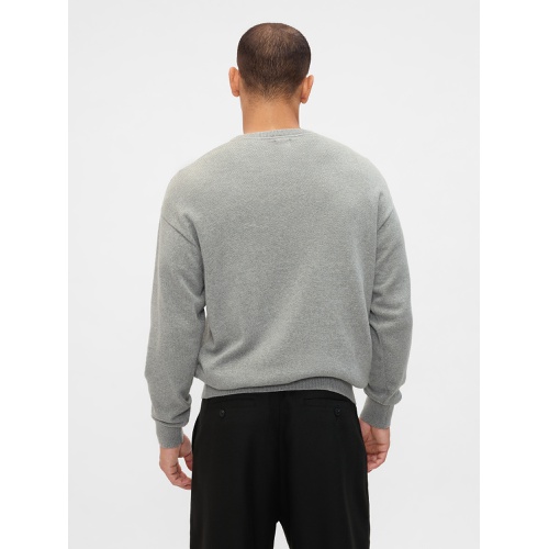 갭 Relaxed Gap Logo Intarsia Sweater