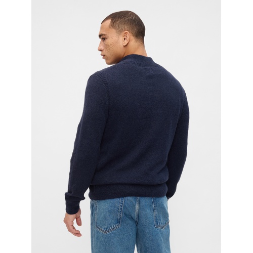 갭 Mockneck Henley Sweater