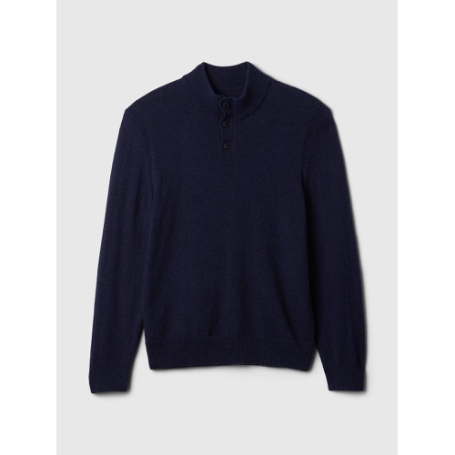 갭 Mockneck Henley Sweater