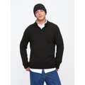 Mockneck Henley Sweater