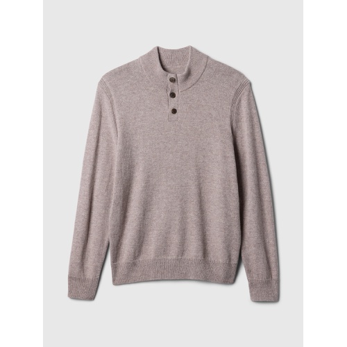 갭 Mockneck Henley Sweater