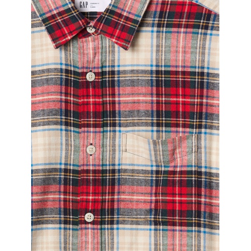 갭 Flannel Shirt in Standard Fit