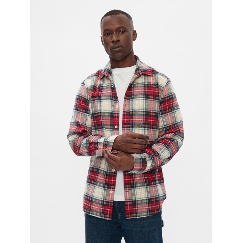 갭 Flannel Shirt in Standard Fit