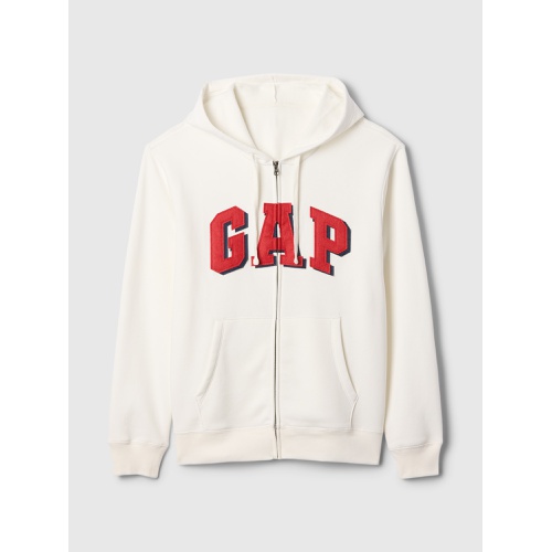 갭 Relaxed Gap Logo Zip Hoodie