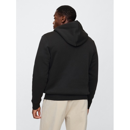 갭 Gap Logo Sherpa-Lined Zip Hoodie