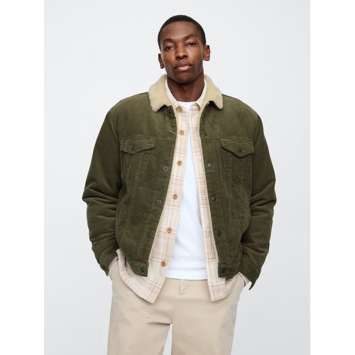 갭 Sherpa-Lined Icon Corduroy Jacket