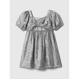 babyGap Shine Puff Sleeve Bow Dress