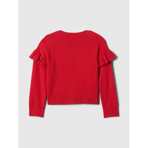 갭 babyGap CashSoft Ruffle Sweater