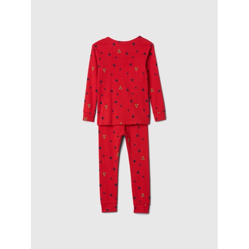 갭 babyGap 100% Organic Cotton V-Day Brannan Bear PJ Set