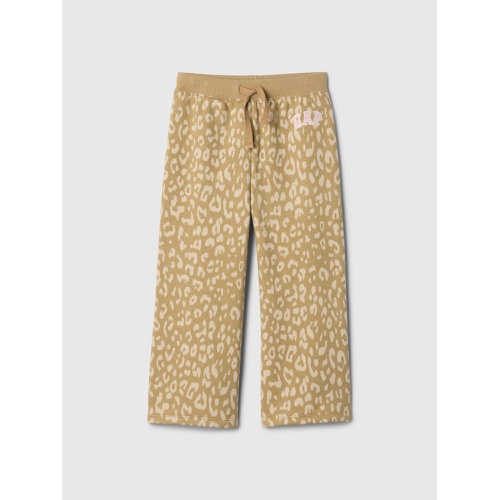 갭 babyGap Logo Wide-Leg Pull-On Pants