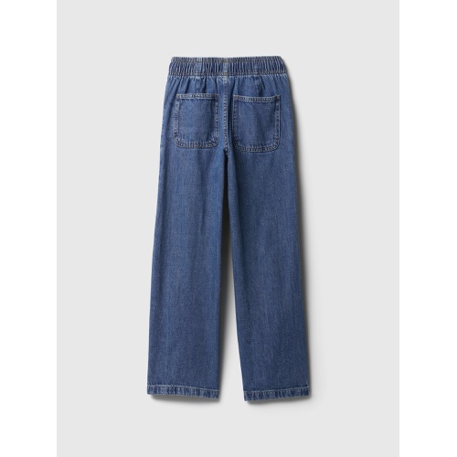 갭 Kids Seamed Wide-Leg Pull-On Jeans