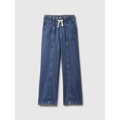 갭 Kids Seamed Wide-Leg Pull-On Jeans