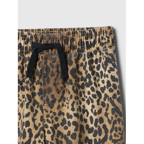 갭 Kids High Rise Leopard Wide-Leg Pull-On Jeans