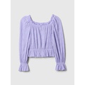 Kids Crinkle Peplum Top