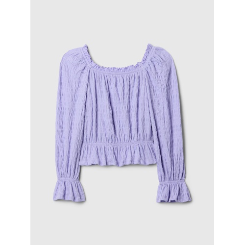 갭 Kids Crinkle Peplum Top