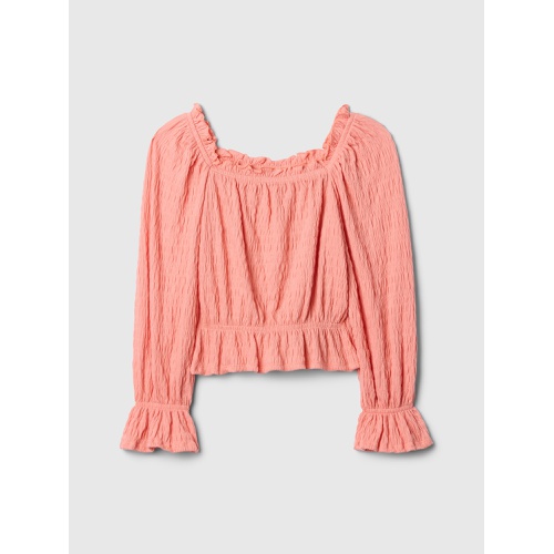 갭 Kids Crinkle Peplum Top