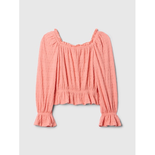 갭 Kids Crinkle Peplum Top