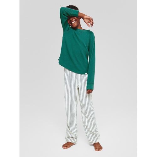 갭 Kids 100% Recycled Stripe Flannel PJ Pants