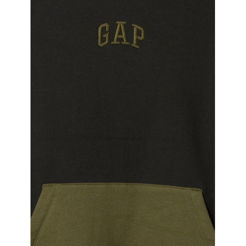 갭 Kids Relaxed Gap Mini Logo Colorblock Hoodie