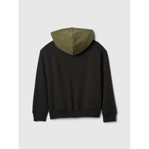 갭 Kids Relaxed Gap Mini Logo Colorblock Hoodie