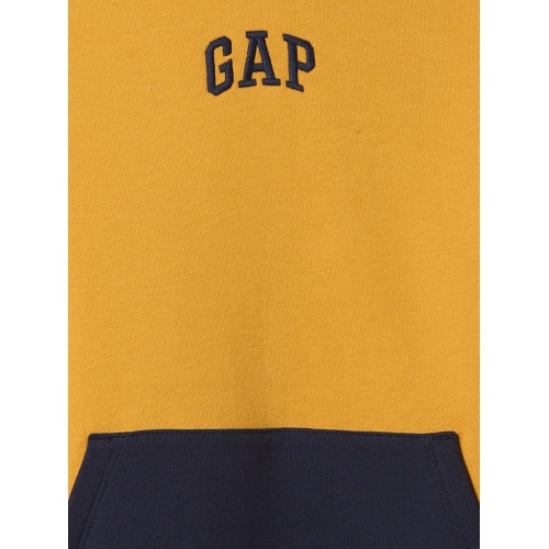 갭 Kids Relaxed Gap Mini Logo Colorblock Hoodie