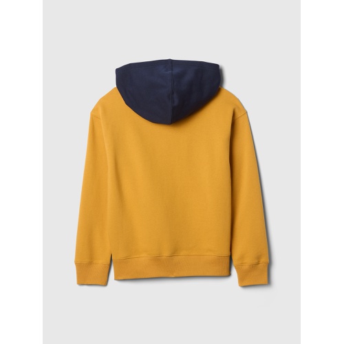 갭 Kids Relaxed Gap Mini Logo Colorblock Hoodie