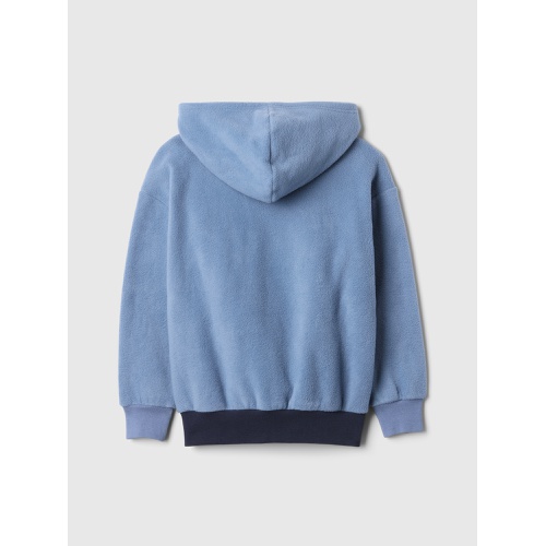 갭 Kids Oversized Colorblock Polar Fleece Hoodie