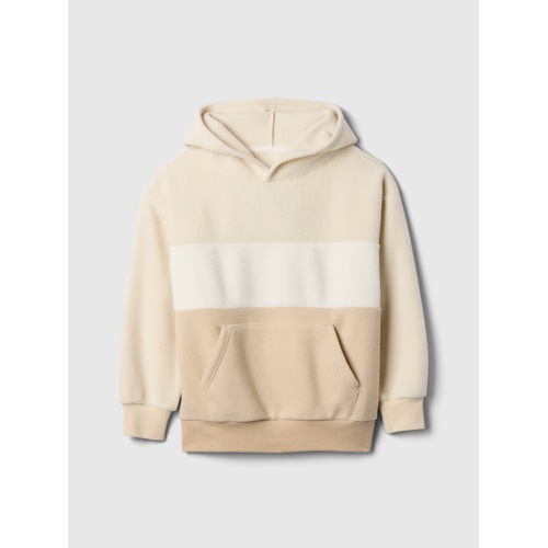 갭 Kids Oversized Colorblock Polar Fleece Hoodie