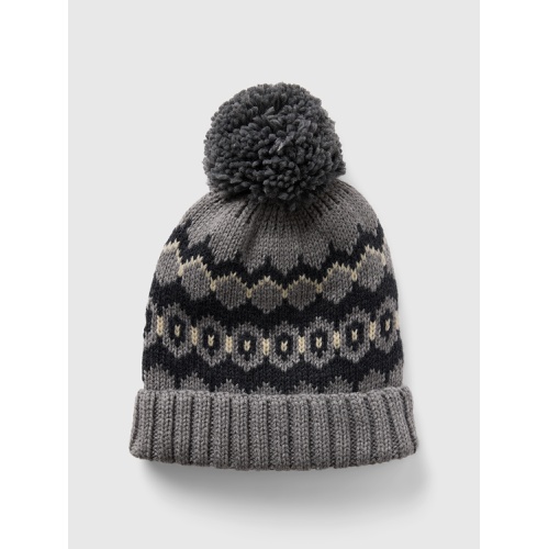 갭 Fair Isle Poof Beanie