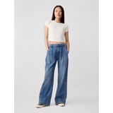 High Rise Wide-Leg Pleated Trousers