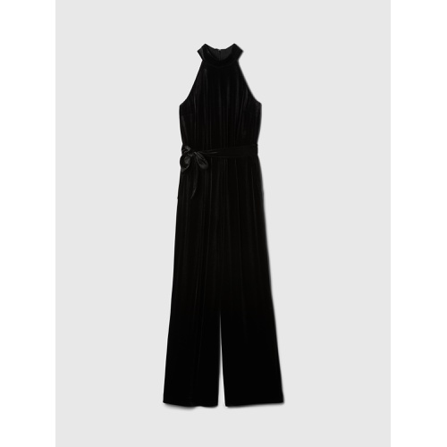 갭 Recycled Velvet Wide-Leg Jumpsuit