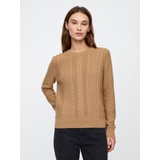 Cable-Knit Crewneck Sweater