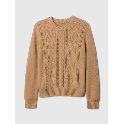 갭 Cable-Knit Crewneck Sweater