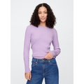 CashSoft Cable-Knit Crewneck Sweater